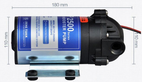 RO 24VDC ปั๊มแรงดันน้ำ> 0.55L / นาทีการไหลของปั๊มไฮดรอลิกสำหรับเครื่องกรองน้ำ